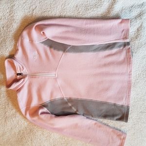 Girls size 10-12 North Face fleece half zip up